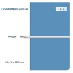 Moldura Contemporánea 15x65 mm EPS Blanco Tira 2 m