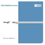 Moldura Contemporánea 24x90 mm EPS Blanco Tira 2 m
