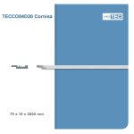 Moldura Contemporánea 15x75 mm EPS Blanco Tira 2 m