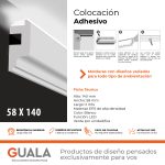 Moldura Funcional LED 140x58 mm EPS Blanco Tira 2 m