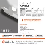 Moldura Funcional LED 74x148 mm EPS Blanco Tira 2 m