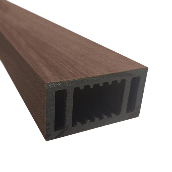 Viga Co-extruida Marrón Oscuro Mate 96x50 mm Tira 2.9 m