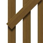 Viga Co-extruida Marrón Mate 60x40 mm Tira 2.9 m