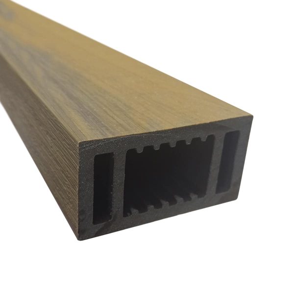 Viga Co-extruida Marrón Mate 96×50 mm Tira 2.9 m