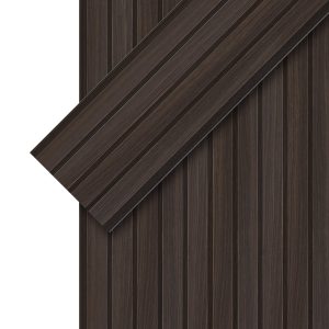 Revestimientos Wall Panel Serie V 2.9 m Marrón Oscuro Mate Tira WPC