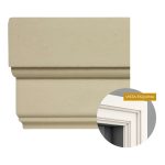 Moldura de Exterior Atenneas Wing Decó 120x48 mm Arena Poliestireno 25 kg 2 m