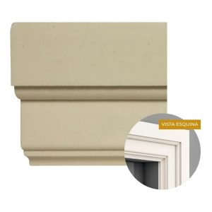 Moldura de Exterior Atenneas Wing Decó 120x48 mm Arena Poliestireno 25 kg 2 m