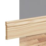 Zócalo de Pino Kflooring Moldurado 94 mm Natural 305 cm