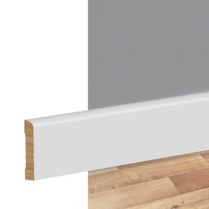 Zócalo de Pino Kflooring Prepintado 69 mm Blanco 305 cm