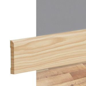 Zócalo de Pino Kflooring Curvo 94 mm Natural 305 cm
