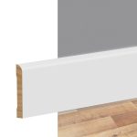 Zócalo de Pino Kflooring Curvo Prepintado 94 mm Blanco 305 cm