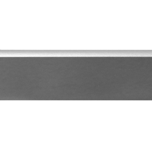 Zócalo Atenneas 60 mm MDF Foliado Aluminio Brillante Tira 2.75 m