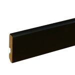Zócalo Atenneas 60 mm MDF Foliado Negro Mate Tira 2.75 m