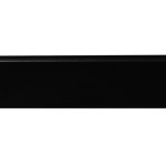 Zócalo Atenneas 60 mm MDF Foliado Negro Mate Tira 2.75 m
