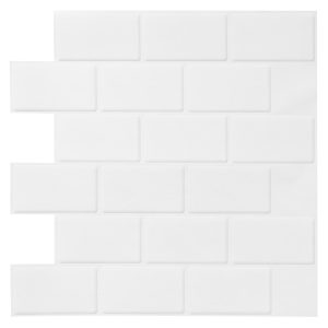 Frigg 30.5X30.5 cm PU Subway Blanco Brillante