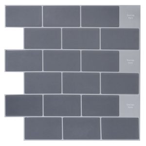 Frigg 30.5X30.5 cm PU Subway Gris Brillante
