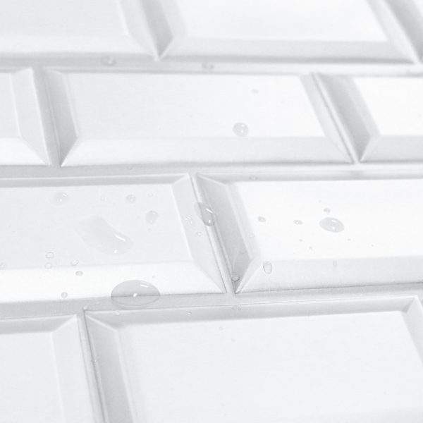 Frigg 30X30 cm PVC Ladrillo Blanco Mate
