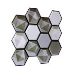 Frigg 30X30 cm PVC Hexágono Gris Mate