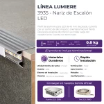Naríz de Escalón LED Lumière Atrim 30 mm Aluminio Anodizado - Imagen 5