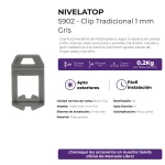 Clip Espaciador Autonivelante Arco Tradicional Atrim 1mm x 150 Unidades - Imagen 6