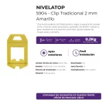 Clip Espaciador Autonivelante Arco Tradicional Atrim 2mm x 150 Unidades - Imagen 6