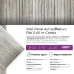 Revestimiento Autoadhesivo Wall Panel Flat Ceniza Mate 2.60m - Imagen 11