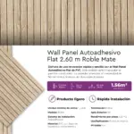 Revestimiento Autoadhesivo Wall Panel Flat Roble Mate 2.60m - Imagen 10