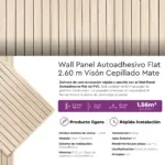 Revestimiento Autoadhesivo Wall Panel Flat Visón Cepillado Mate 2.60m - Imagen 10