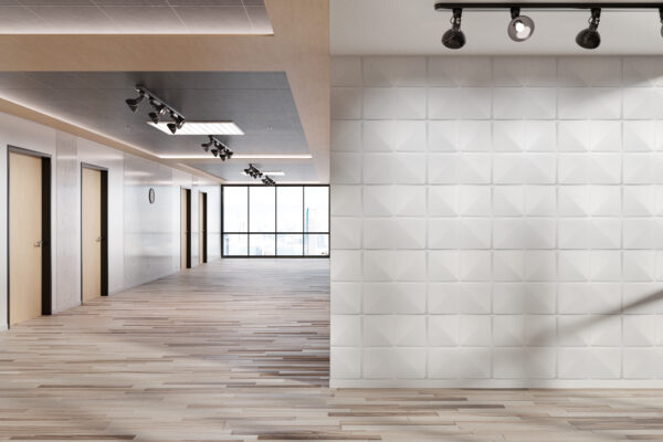 Placas 3D Antihumedad PVC Rombo Blanco Revestimiento Frigg 50x50 cm Pack x12 - Imagen 5