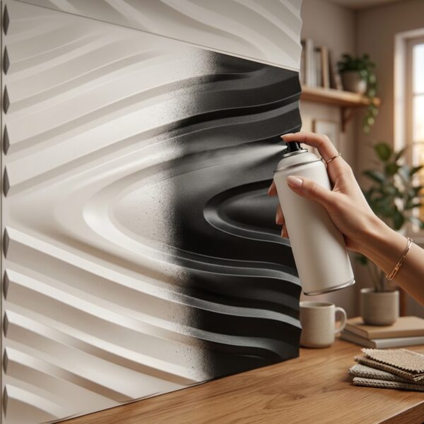 Placas 3D Antihumedad PVC Diagonal Blanco Revestimiento Frigg 50x50 cm Pack x12 - Imagen 7