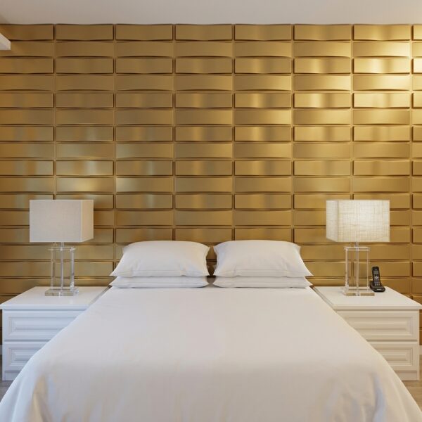 Placas 3D Antihumedad PVC Diagonal Blanco Revestimiento Frigg 50x50 cm Pack x12 - Imagen 10