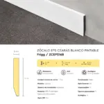 Zócalo Frigg Ceará5 Blanco Pintable de EPS Antihumedad 5 cm - Imagen 6