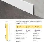 Zócalo Frigg Ceará7 Blanco Pintable de EPS Antihumedad 7 cm - Imagen 6